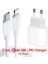 C'den L'ye Pd Şarj Cihazı 20W Pd USB C Şarj Cihazı Apple iPhone 13 12 Mini 11 Pro Max 7 8 Artı Hızlı Şarj Cihazı Tip C - Yıldırım Kablosu Ab Telefon Şarj Cihazı (Yurt Dışından) 1