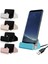 Tip C Altın iPhone 12 11 Pro Xs Xr USB Şarj Beşiği Dock Istasyonu Xiaomi Samsung Huawei Tip C Mikro USB Yerleştirme Standı Şarj Cihazı Tabanı (Yurt Dışından) 3