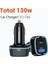130W 1c ve 1A Toocki 125W USB Araç Şarj Cihazı Qc3.0 Pd3.0 Pps Hızlı Şarj USB Tip C Araç Telefonu Şarj Cihazı iPhone Samsung Xiaomi Macbook Dizüstü Bilgisayar (Yurt Dışından) 1
