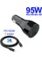 95W-(100W)KABLO-1M Tquq 95W 3 Portlu USB C Araç Şarj Cihazı, Süper Hızlı Şarj Pps Pd 65W/45W/30W/20W Qc4+ 18W Xiaomi Dizüstü Bilgisayar IPHONE12 Samsung Galaxy Için (Yurt Dışından) 1