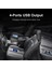 1xqc 3X2A Beyaz Qgeem 4 USB Qc 3.0 Araç Şarj Cihazı Hızlı Şarj 3.0 Telefon Araba Hızlı Ön Arka Şarj Adaptörü Araba Taşınabilir Şarj Cihazı iPhone Için Fiş (Yurt Dışından) 3