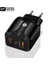 Siyah Ab Gtwın Qc4.0 Qc3.0 20W USB C Telefon Şarj Cihazı LED Ekran Tip C Hızlı Şarj Taşınabilir Adaptör iPhone 13 12PRO iPad Huawei Xiaomi (Yurt Dışından) 2