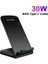 Siyah Fişsiz 30W Çift Bobin Telefon Şarj Cihazı iPhone 14 13 12 11 Pro Xs Xr x 8 Samsung S22 S21 Için Kablosuz Hızlı Şarj Istasyonu Telefon Standı (Yurt Dışından) 1
