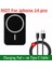 C Tipi Kablo ile 65W Araç Manyetik Kablosuz Şarj Cihazı Hava Firar Telefon Tutucu iphone 12 13 14 Mini Pro Max Araç Şarj Cihazları Hızlı Şarj Istasyonu (Yurt Dışından) 1