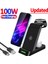 iphone Için Kablosuz 100W 3'ü 1 Arada Kablosuz Şarj Standı Hızlı Şarj Dock Istasyonu iPhone 14 13 12 11 Samsung S22 S21 Galaxy Apple Watch 8 7 6 (Yurt Dışından) 2