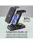 B20-W Apple 100W 3'ü 1 Arada Kablosuz Şarj Cihazı Standı Hızlı Şarj Istasyonu iPhone 11 12 13 14 Samsung S22 S21 Galaxy Apple Watch 8 7 6 (Yurt Dışından) 2