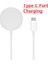 Beyaz Tip C Bağlantı Noktası 30W Manyetik Kablosuz Şarj Cihazı iPhone 13 12 Pro Max Mini Hızlı Mıknatıs Şarj Pedi Telefon Tutucu ile Samsung Xiaomi Vb Için (Yurt Dışından) 1