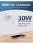 Beyaz Tip C Bağlantı Noktası 30W Manyetik Kablosuz Şarj Cihazı iPhone 13 12 Pro Max Mini Hızlı Mıknatıs Şarj Pedi Telefon Tutucu ile Samsung Xiaomi Vb Için (Yurt Dışından) 3