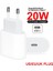Ab Tak USB C Duvar Şarj Cihazı 20W Süper Hızlı Şarj Cihazı, Pd3.0 Tip-C Bağlantı Noktası Hızlı Şarj Bloğu Güç Adaptörü iPhone 13 Xiaomi 12 Için (Yurt Dışından) 4