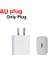 Au Fişi Hızlı Pd Şarj Kafası Usb-C Şarj Cihazı 20W Duvar Şarj Cihazı Cep Telefonu Şarjı Type-C Için iPhone 13 12 11 Pro Max Için Euauukus Için (Yurt Dışından) 1