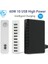 Au 5 USB Beyaz 10 Port Çoklu USB Şarj Istasyonu Hızlı Şarj 60W Hızlı Şarj Güç Adaptörü Ab iPhone Samsung Xiaomi Cep Telefonu Şarj Cihazı (Yurt Dışından) 2