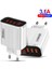 Abd Siyah Hızlı Şarj Cihazı IPHONE12 13PRO Max Için 3.0 USB Şarj Cihazı Xiaomi Samsung Huawei 5 V 3A Dijital Ekran Hızlı Şarj Duvar Telefonu Şarj Cihazı (Yurt Dışından) 4