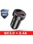 Dijital Ekranlı Metal Qc3.0 ve 2.4A Keyvovo Qc 3.0 Metal Araç Şarj Cihazı USB Çift Bağlantı Noktalı USB Telefon Şarj Cihazı iPhone Xiaomi Samsung Huawei Için Hızlı Şarj LED Ekran (Yurt Dışından) 1