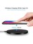 Metal Ped Altın Metal Kablosuz Şarj Pad LED Solunum Işığı 10 W iPhone 13 12 11 Xr Xs 8 Samsung X21 Xiaomi Hızlı Kablosuz Şarj Istasyonu (Yurt Dışından) 5