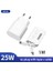 Beyaz Ab Seti Orijinal 25W Süper Hızlı Duvar Şarj Cihazı Samsung USB Tip C Pd Güç Adaptörü Galaxy S22 Ultra S21 S21 + S20 Fe 5g A52 Tab S8 S7 (Yurt Dışından) 1