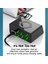 Siyah Ingiltere Aıxxco 100W Kablosuz USB Şarj Cihazı Dock 18W Pd Qc3.0 Hızlı Şarj Istasyonu Akıllı LED Ekran Samsung Huawei iPhone Için 8 Port USB (Yurt Dışından) 3