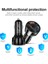 Siyah Uslıon 3 Port USB C Araç Şarjı Pd 20W Hızlı Mini Hızlı Şarj iPhone 13 Xiaomi Huawei Cep Telefonu Şarj Adaptörü Arabada (Yurt Dışından) 3