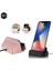 Mikro USB Için Gül Altın 2'si 1 Arada USB Kablosu Veri Telefonu Şarj Cihazı Masaüstü Dock Standı Istasyonu Mikro USB Şarj Tipi-C, Huawei Mate 20 P30 Için Samsung S8 Için (Yurt Dışından) 1