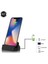 Mikro USB Için Gül Altın 2'si 1 Arada USB Kablosu Veri Telefonu Şarj Cihazı Masaüstü Dock Standı Istasyonu Mikro USB Şarj Tipi-C, Huawei Mate 20 P30 Için Samsung S8 Için (Yurt Dışından) 2