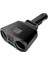 Siyah Vıkefon USB Araç Şarj Cihazı 3.1A Araç Çakmak Soket Splitter Fiş LED Araç Şarj Adaptörü 90 W Algılama Telefon Mp3 Dvr (Yurt Dışından) 1