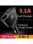Siyah Vıkefon USB Araç Şarj Cihazı 3.1A Araç Çakmak Soket Splitter Fiş LED Araç Şarj Adaptörü 90 W Algılama Telefon Mp3 Dvr (Yurt Dışından) 4