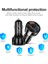 Siyah Olaf 3 Port USB Araç Şarj Cihazı Hızlı Şarj 3.0 Pd Hızlı Araba Şarjı Cep Telefonu Adaptörü Xiaomi Huawei Samsung S21 S22 (Yurt Dışından) 5