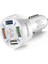 Beyaz Araç Telefonu Şarj Cihazı 4 Port USB Şarj Cihazı 5V 2.1A LED Aydınlatma Adaptörü Araçta Iphone 12 Samsung S20 Oneplus Için Çakmak (Yurt Dışından) 1