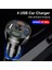 Beyaz Araç Telefonu Şarj Cihazı 4 Port USB Şarj Cihazı 5V 2.1A LED Aydınlatma Adaptörü Araçta Iphone 12 Samsung S20 Oneplus Için Çakmak (Yurt Dışından) 2