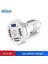 Beyaz Araç Telefonu Şarj Cihazı 4 Port USB Şarj Cihazı 5V 2.1A LED Aydınlatma Adaptörü Araçta Iphone 12 Samsung S20 Oneplus Için Çakmak (Yurt Dışından) 5