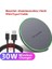 Gri Kablolu 30W Hızlı Kablosuz Şarj Pedi iPhone 14 13 12 11X8 Pro Max Samsung Galaxy S22 S21 Xiaomi 12 Kablosuz Şarj Istasyonu Istasyonu (Yurt Dışından) 1