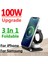 iphone Için Siyah 100 W 3 In 1 Kablosuz Şarj Standı Samsung Galaxy Apple Watch Samsung iPhone 13 12 Için Hızlı Şarj Dock Istasyonu Şarj Cihazı (Yurt Dışından) 2