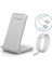 Beyaz 20W 2 In 1 Hızlı Kablosuz Şarj Cihazı iPhone 14 13 Pro Max 12 11 Xs Xr Kablosuz Şarj Standı Samsung S22 S21 Xiaomi 12 (Yurt Dışından) 1