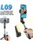 Beyaz Yeni L09 Gimbal Sabitleyici Selfie Çubuk Tripod Dolgu Işığı ile Bluetooth Uzaktan Cep Telefonu Xiaomi Huaweı Ios Akıllı Telefon (Yurt Dışından) 2