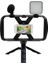 Tek Işık Selfie Çubuk Tripod 4 In 1 Fotoğraf Tripod Standı Seti Geri Çekilebilir Klip Tripod Mikrofon ile Standı Dolgu Işığı Kadın Seyahat Fotoğraf (Yurt Dışından) 2