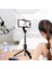 Siyah Q03S Q03S Yeni Kablosuz Bluetooth Selfie Çubuğu Katlanabilir El Monopod LED Işık Uzaktan Deklanşör ile Genişletilebilir Tripod (Yurt Dışından) 2