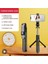 Siyah Işık 100 cm Tripod Selfie Sopa LED Işık ile Telefon Mobil Lamba Hücre Tutucu Akıllı Telefon Standı Teleskopik Monopod Bluetooth Pau Selfy Çubuk (Yurt Dışından) 2