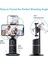 Kırmızı Akıllı Selfie Çubuğu 360° Otomatik Yüz Takip Gimbal Tiktok Fotoğraf Video Için Canlı Kayıt Rotasyon Stabilize Tripod Telefon Tutucu (Yurt Dışından) 5