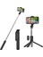 Siyah Selfie Çubuğu Tripod Telefon Kablosuz Bluetooth Cep Telefonu Gimbal iPhone Xiaomi Samsung Için Uzatılabilir Canlı Akış Için (Yurt Dışından) 3