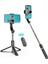 Beyaz El Gimbal Sabitleyici 1 Eksenli Bluetooth Deklanşör Selfie Sopa Tripod Akıllı Telefon Eylem Kamera Video Kayıt Vlog Canlı (Yurt Dışından) 5