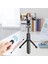 Beyaz Çok Fonksiyonlu Kablosuz Bluetooth Selfie Sopa Katlanabilir Mini Tripod Telefon Deklanşör Ios Android Için Ayrılabilir Uzaktan Kumanda (Yurt Dışından) 5
