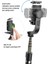 Beyaz Gimbal Sabitleyici, Bluetooth Uyumlu Kablosuz Uzaktan Taşınabilir Telefon Tutucu Otomatik Denge ile 360° Dönebilen Selfie Çubuğu Tripod (Yurt Dışından) 4