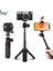 Tripod Mini Selfie Çubuğu Katlanabilir Tripod Masa Standı iPhone Kamera Için 360 Derece Top Kafalı Soğuk Ayakkabı ile Uzatılabilir Kol Gopro (Yurt Dışından) 2