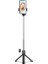 R1 Siyah Ryra Kablosuz Selfie Çubuğu Mini Tripod Ios Android Telefon Canlı Yayın Için Dolgu Işığı ile Uzatılabilir Uzaktan Deklanşör (Yurt Dışından) 1