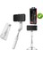 Paket ile 3ın1 Bluetooth Uyumlu Selfie Çubuğu 360 Döndürme El Gimbal Sabitleyici Dolgu Işığı Tripod iPhone 12 Samsung Video Vlog (Yurt Dışından) 1