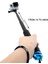 Siyah Lightdow 19 "inç Uzatılabilir Kutup Selfie Çubuğu El Monopod Gopro 2 3 3+ 4 5 6 7 8 9 10 Sjcam Kameralar Için Montaj Adaptörü ile (Yurt Dışından) 4