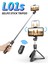 Siyah L01S Tripodlu Bluetooth Selfie Çubuğu Plastik Alaşım Kendinden Yapışkanlı Selfie Çubuğu Telefon Akıllı Telefon Iphone Samsung Huawei Için Selfie Çubuğu (Yurt Dışından) 2