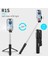 R1 Led'siz Siyah Bluetooth Kablosuz Selfie Çubuğu Mini Katlanır Tripod Uzatılabilir Monopod Dolgu Işığı ile Ios Android Telefon Için Uzaktan Deklanşör (Yurt Dışından) 5