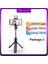 Paket2 Siyah Kablosuz Bluetooth Selfie Çubuğu Dolgu Işığı Deklanşörlü Uzaktan Kumanda Mini Tripod Akıllı Telefon Için Katlanabilir 360 ° Döndürme (Yurt Dışından) 1