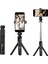 Siyah Floveme Akıllı Telefon Bluetooth Selfie Çubuğu Tripod Entegre Çok Fonksiyonlu Video Canlı Destek Telefon Tutucu iPhone 12 13 (Yurt Dışından) 2