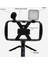 Tek Işık 4 In 1 Fotoğraf Tripod Standı Seti Işık ve Mikrofon ile Selfie Çubuk Tripod Tavşan Kafesi Sabitleyici Cep Telefonu Tutucu Klip (Yurt Dışından) 2